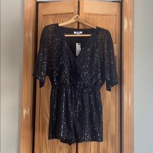 BB Dakota sequin romper Medium